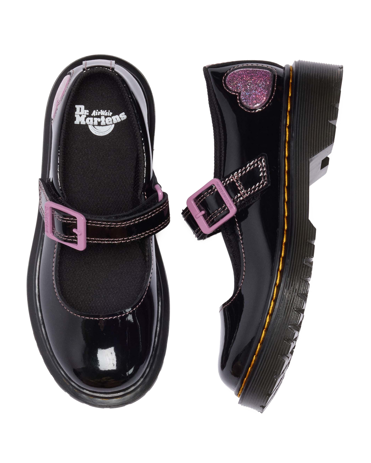 Junior Mary Jane Bex Patent Lamper Leather Shoes in Black