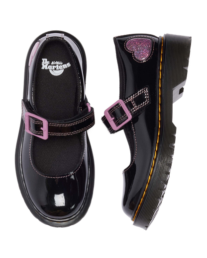 Junior Mary Jane Bex Patent Lamper Leather Shoes in Black