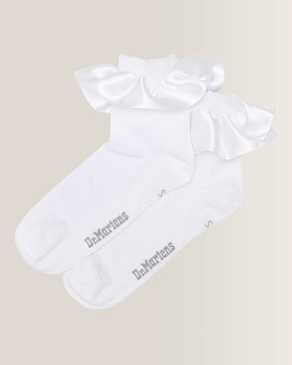 Frill Organic Cotton Blend Socks in White