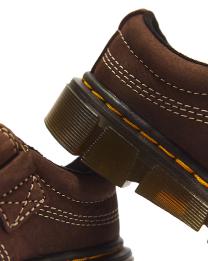 Toddler Raffe Strap Tumbled Nubuck Strap Shoes in Dark Brown