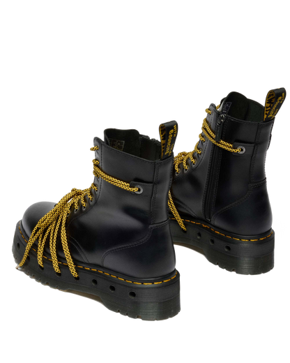Jadon XL Leather Platform Boots in Black
