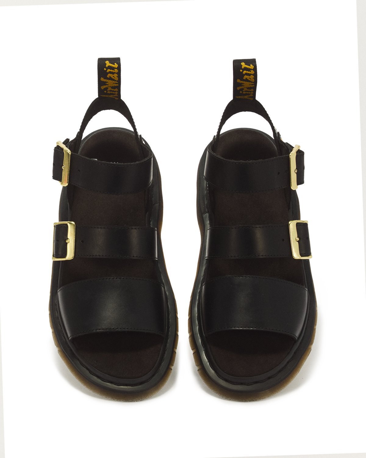 Gryphon Atlas Leather Gladiator Sandals in Black Atlas
