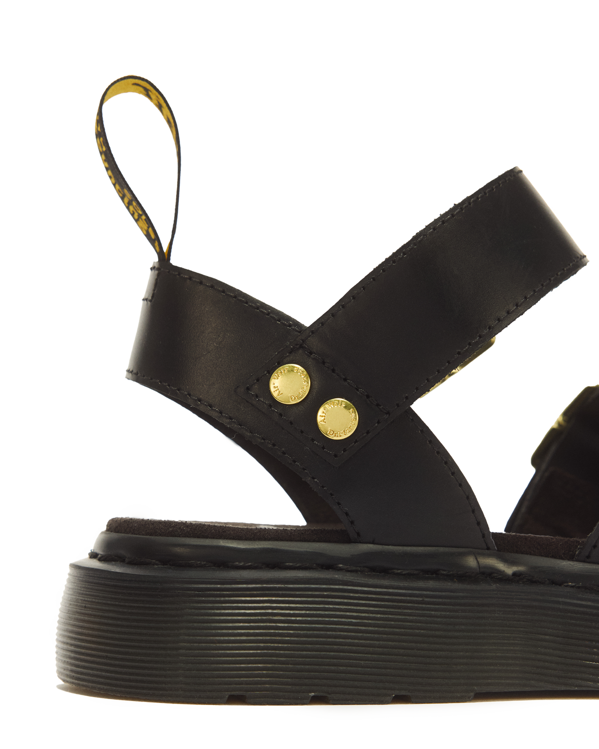 Gryphon Atlas Leather Gladiator Sandals in Black Atlas