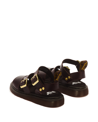 Gryphon Atlas Leather Gladiator Sandals in Charro