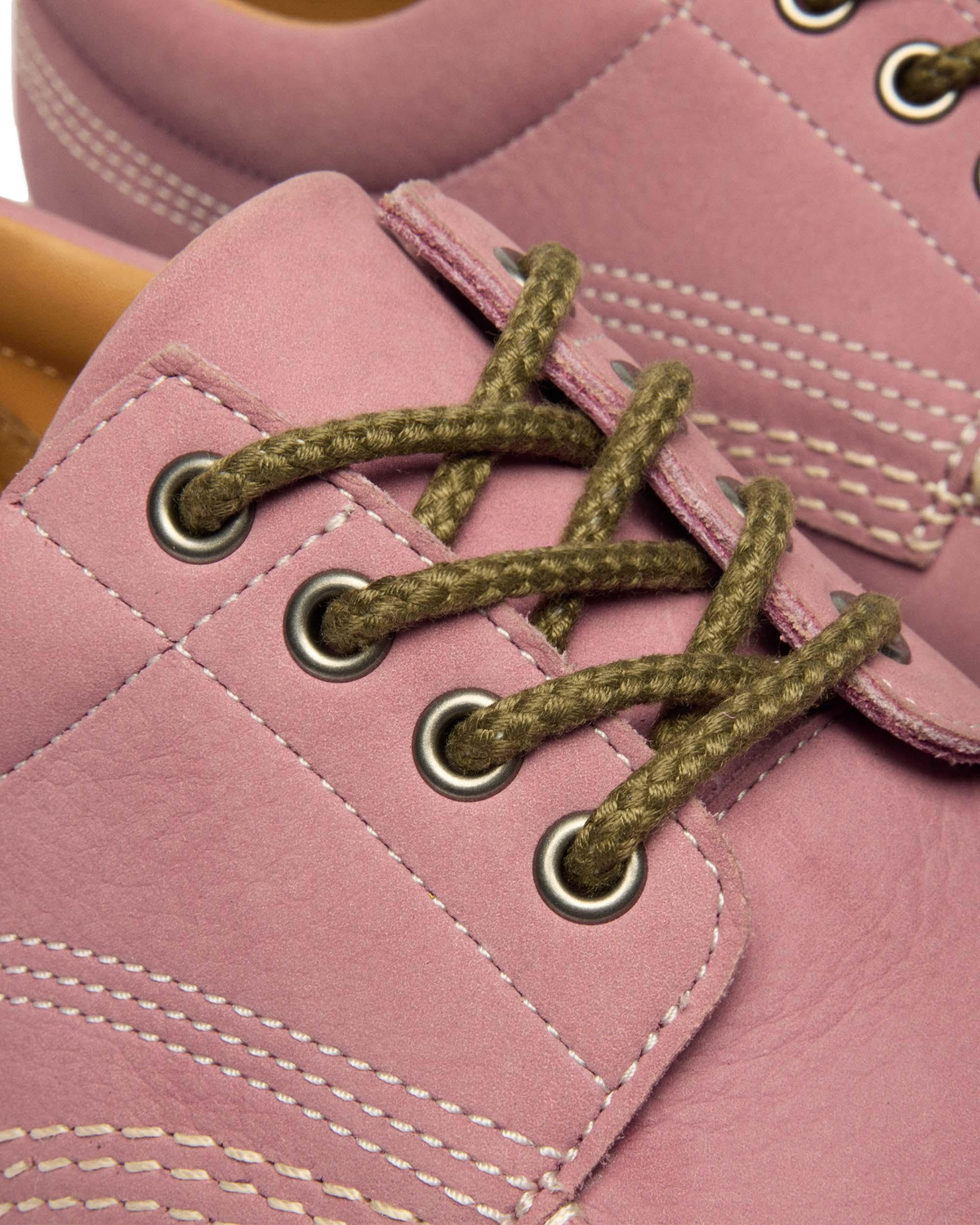 Lowell Nubuck Moc Toe Shoes in Dusty Rose