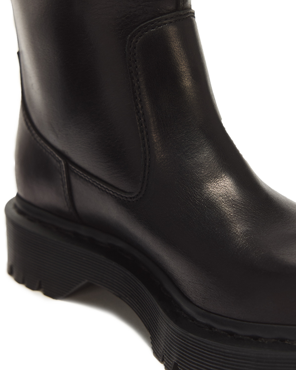 Rejena Hi Old Harness Leather Boots in Black