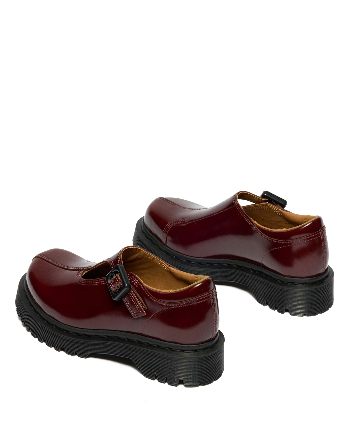 Rejena Mary Jane Lacquered Leather Shoes in Cherry Red