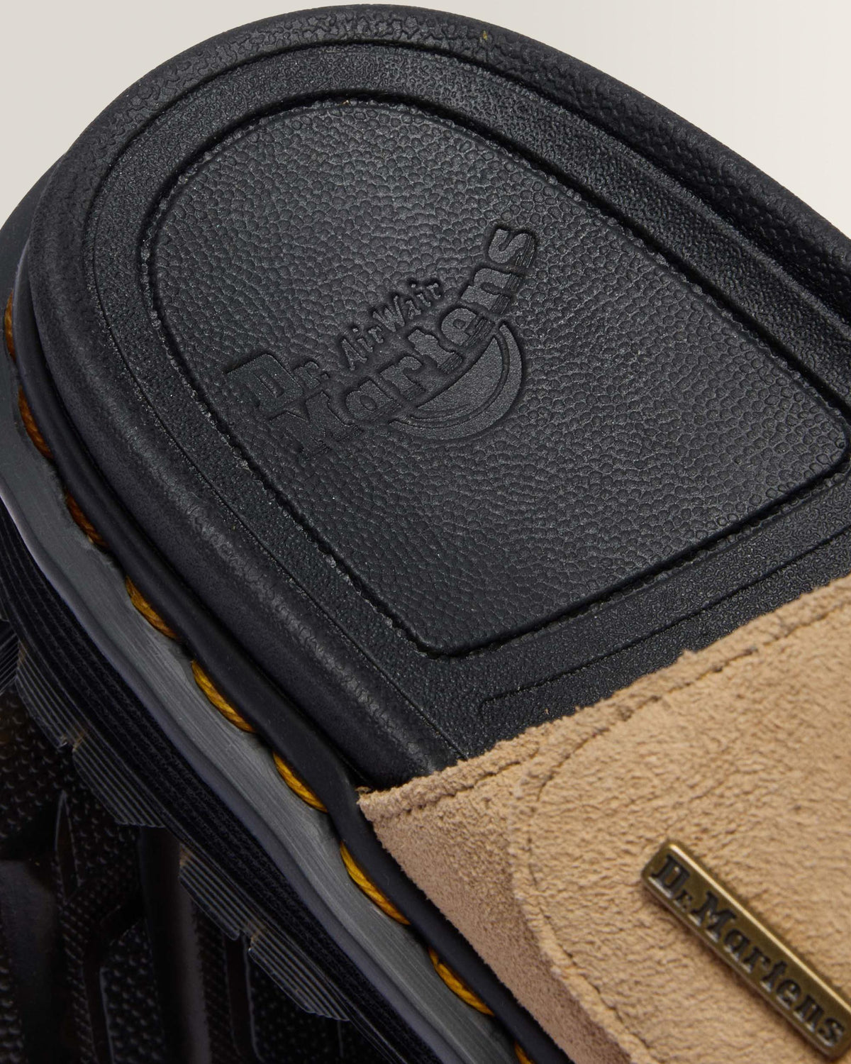 Zebzag Suede Platform Slides in Savannah Tan