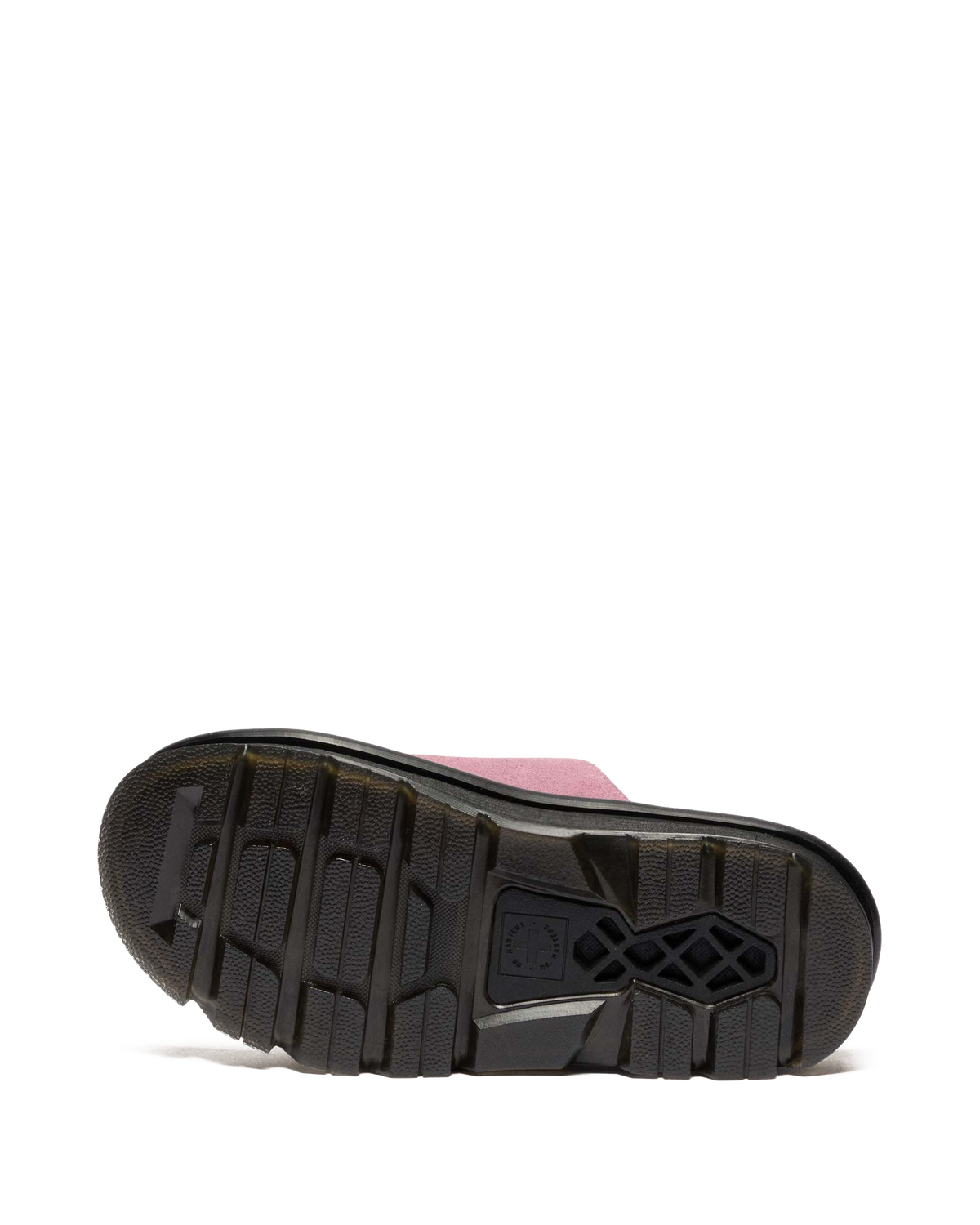 Zebzag Suede Platform Slides in Dusty Rose