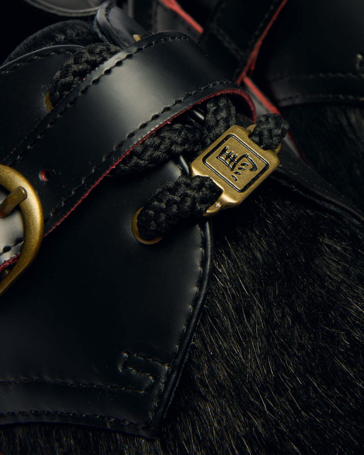 1461 Year Of The Horse Leather Shoes in Black