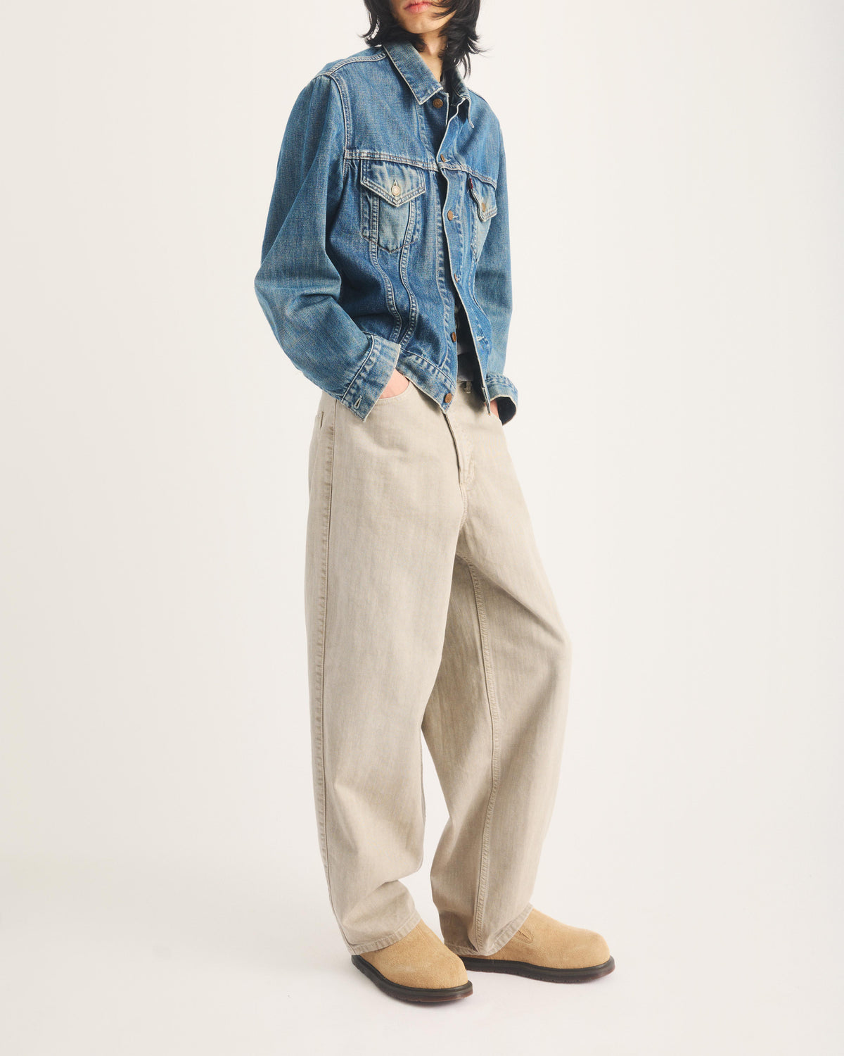 San Hairy Suede Mules in Savannah Tan