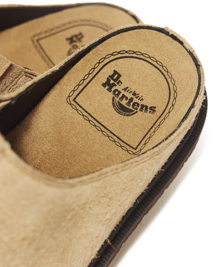 San Hairy Suede Mules in Savannah Tan