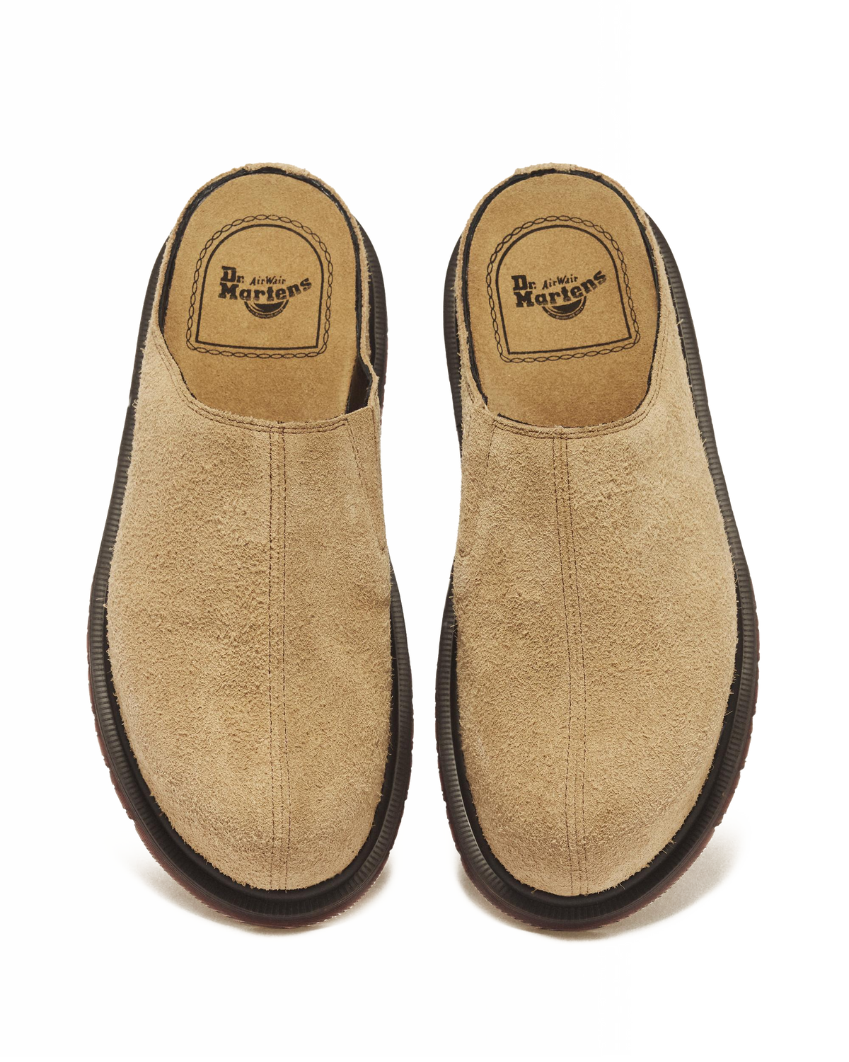 San Hairy Suede Mules in Savannah Tan