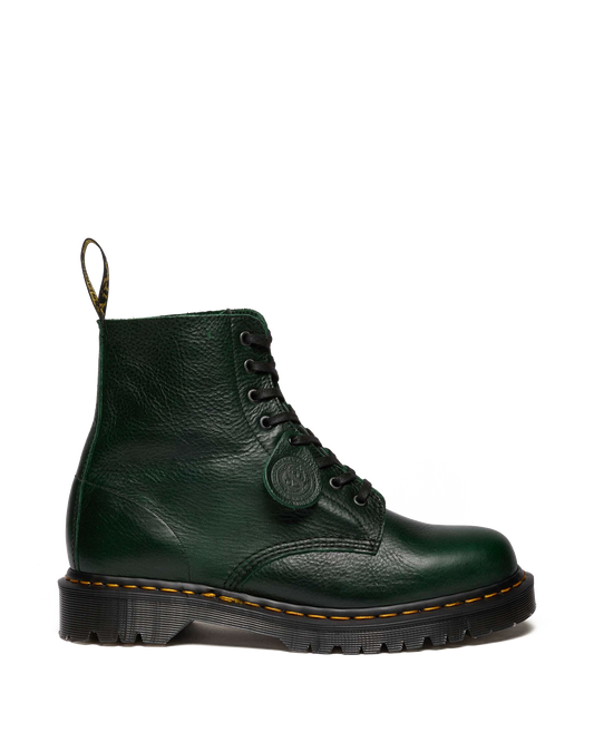 1460 Pascal Made in England Buckingham Leather Lace Up Boots in DMs Green
