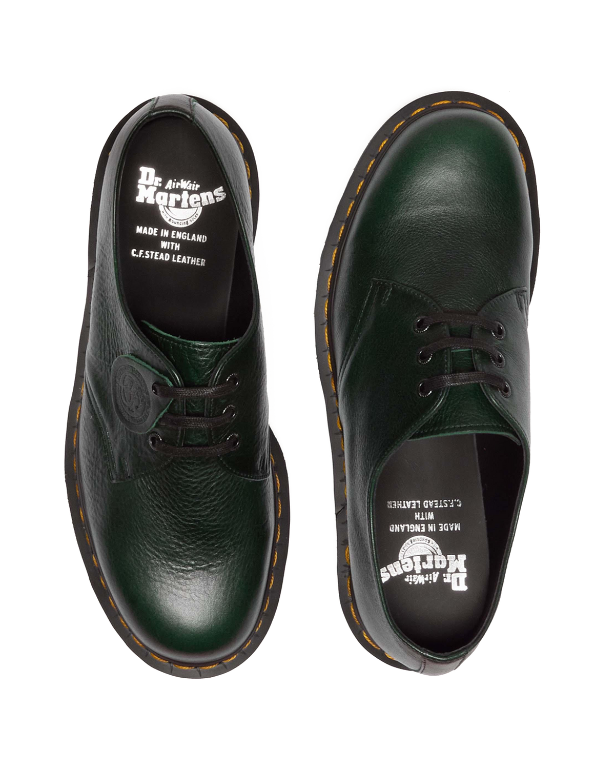 1461 Made in England Buckingham Leather Shoes in DMs Green