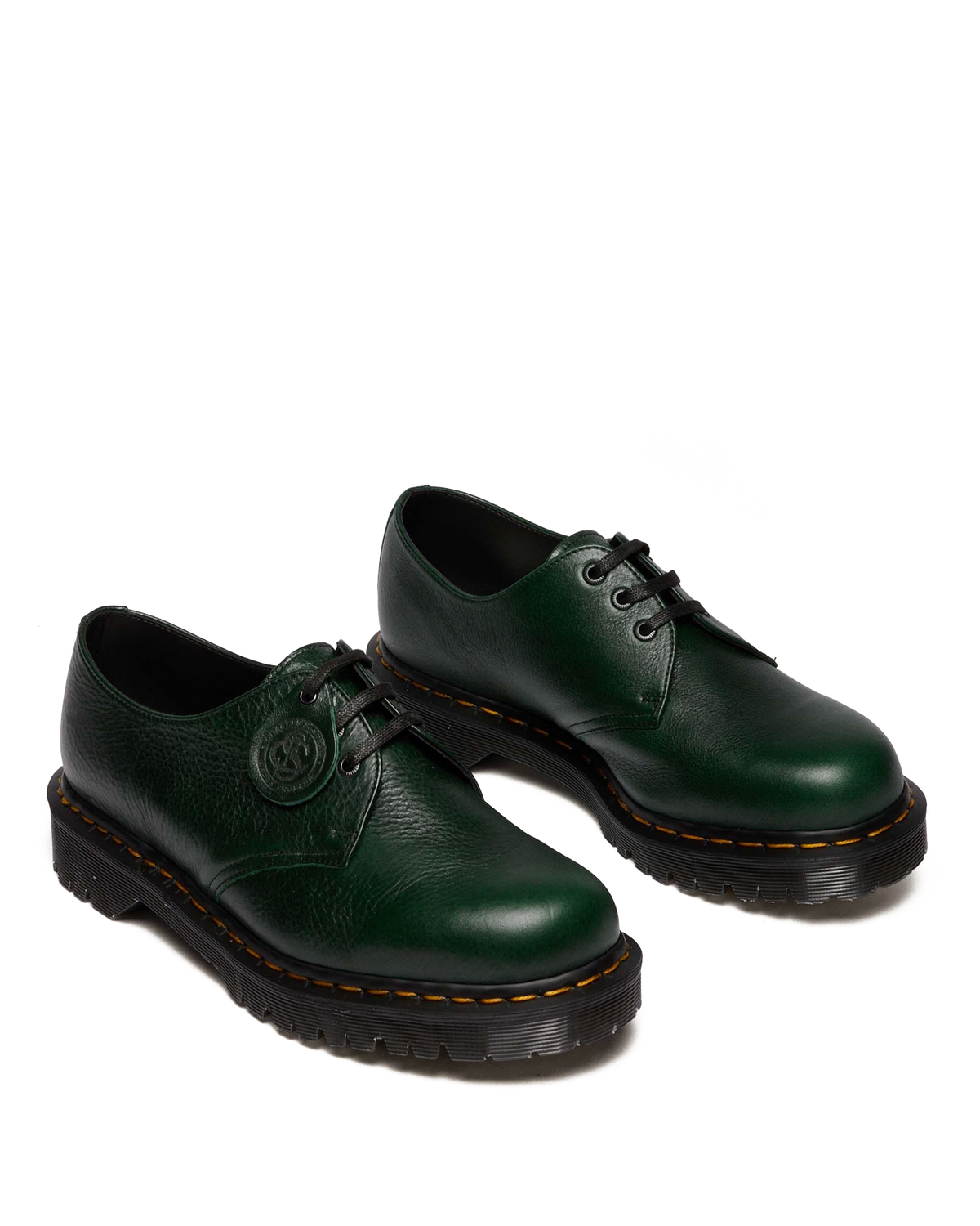 1461 Made in England Buckingham Leather Shoes in DMs Green