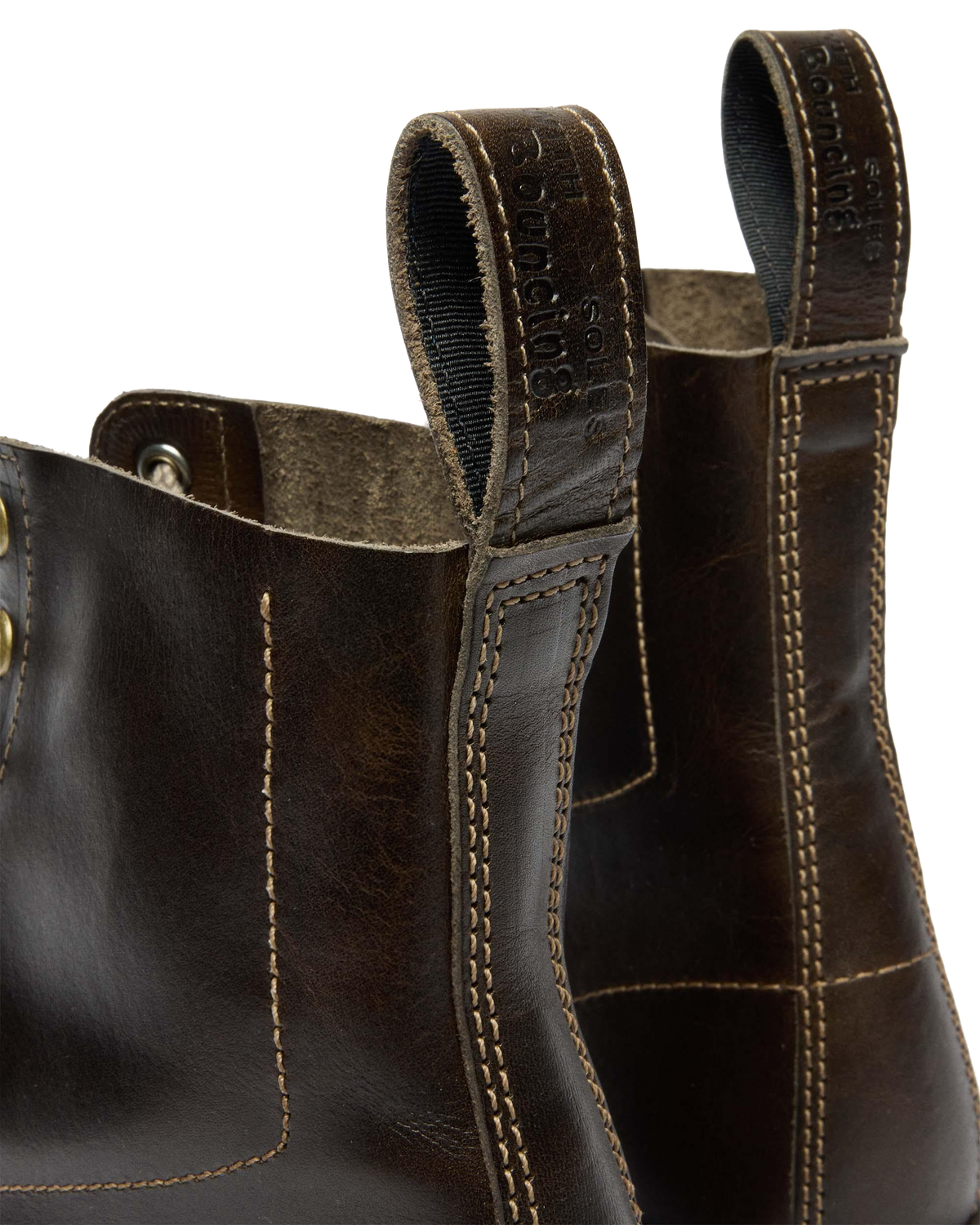 1460 Made In England Classic Calf Leather Boots in Sepia Grey