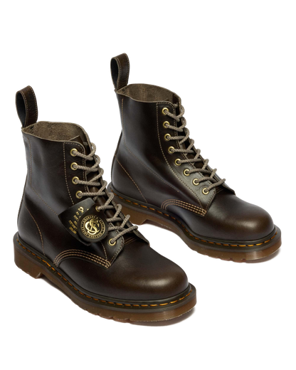 1460 Made In England Classic Calf Leather Boots in Sepia Grey