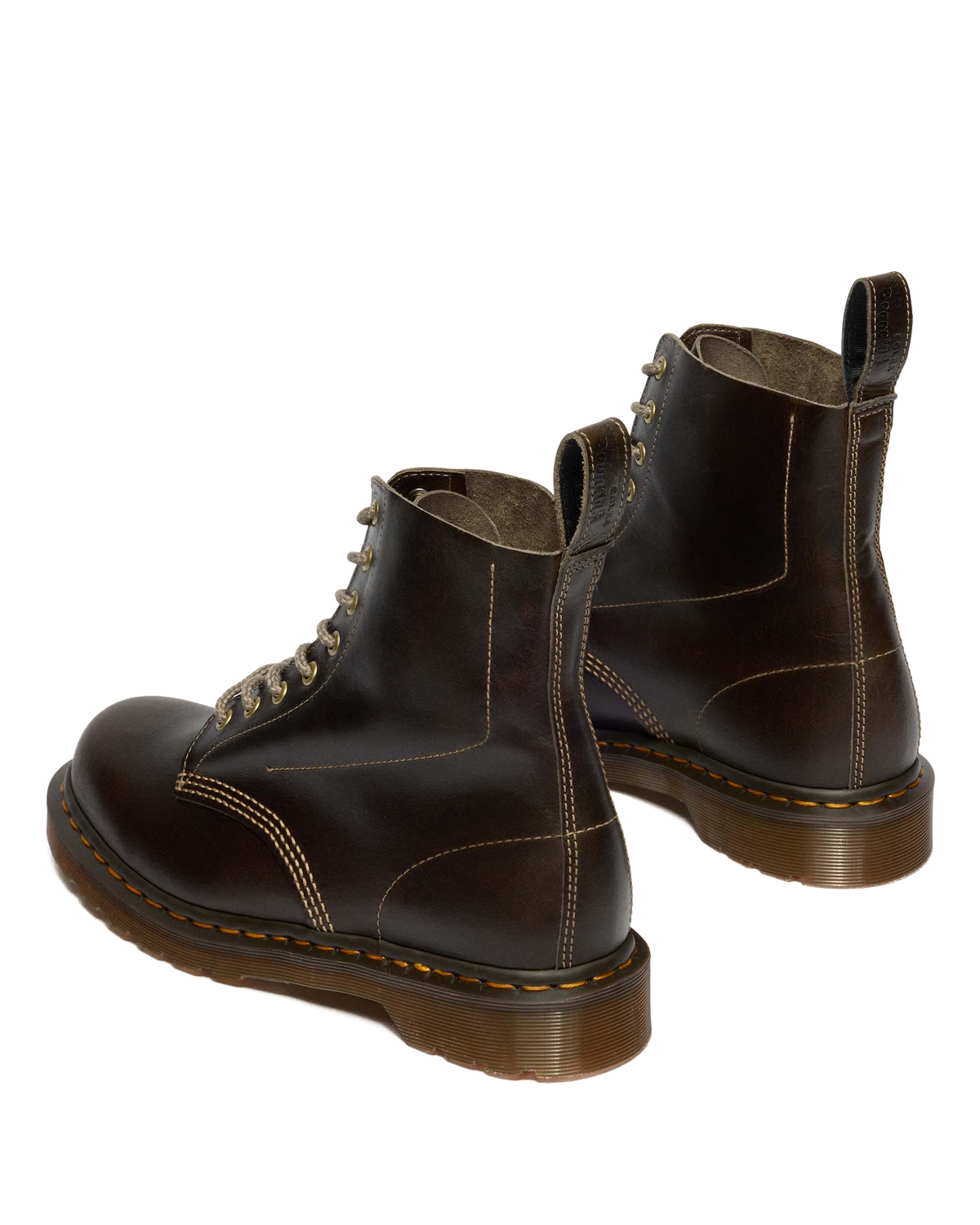1460 Made In England Classic Calf Leather Boots in Sepia Grey