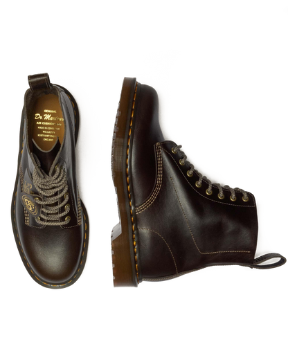 1460 Made In England Classic Calf Leather Boots in Sepia Grey