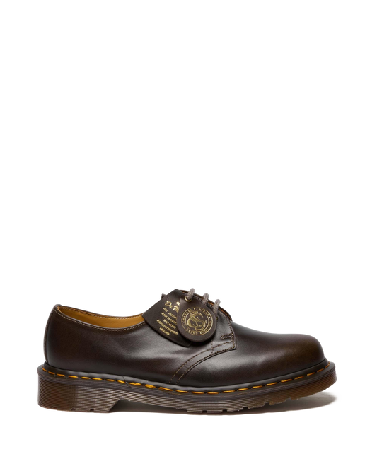 1461 Made In England Classic Calf Leather Shoes in Sepia Grey