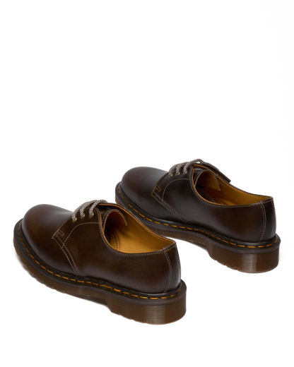 1461 Made In England Classic Calf Leather Shoes in Sepia Grey