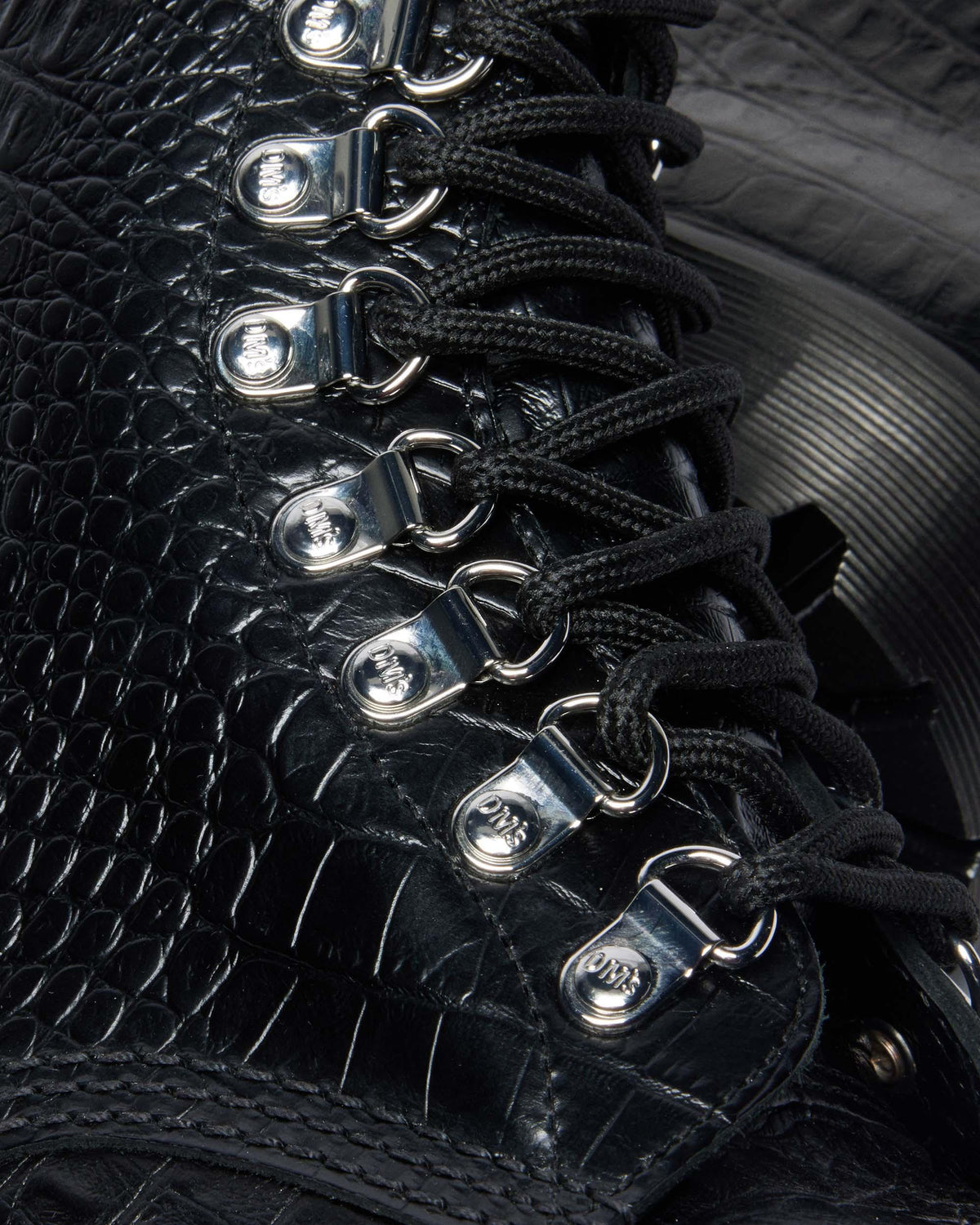 1460 PASCAL BEX STEEL TOE LEATHER BOOTS in Black