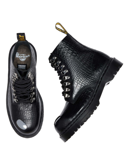 1460 PASCAL BEX STEEL TOE LEATHER BOOTS in Black