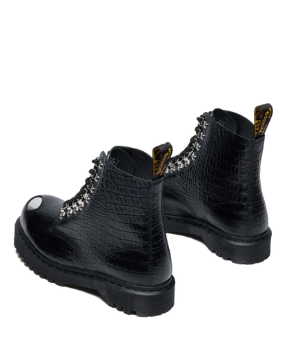 1460 PASCAL BEX STEEL TOE LEATHER BOOTS in Black
