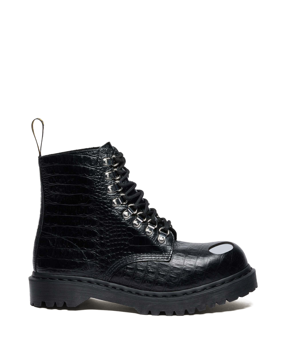 1460 PASCAL BEX STEEL TOE LEATHER BOOTS in Black