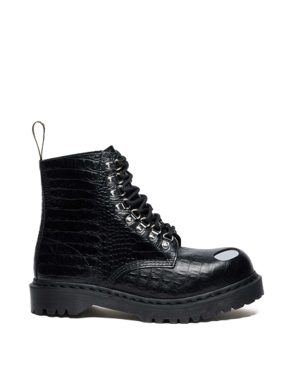 1460 PASCAL BEX STEEL TOE LEATHER BOOTS in Black