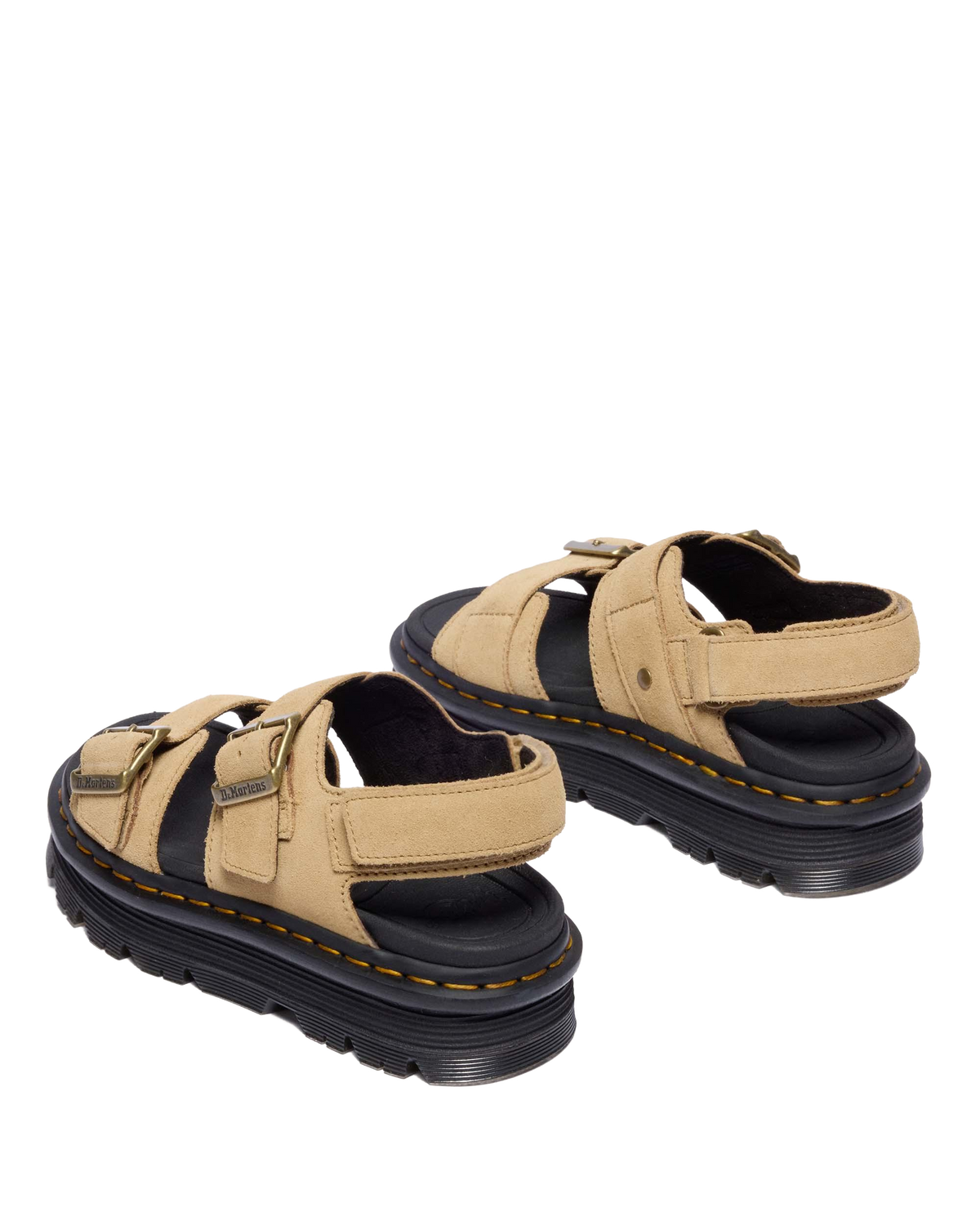 Zebzag Suede Platform Sandals in Savannah Tan