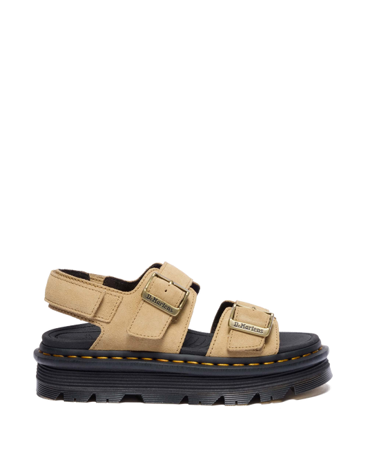 Zebzag Suede Platform Sandals in Savannah Tan