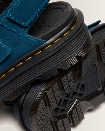 Zebzag Suede Platform Sandals in Blue