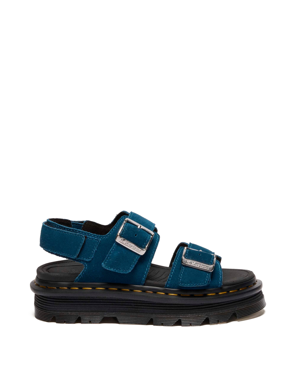 Zebzag Suede Platform Sandals in Blue