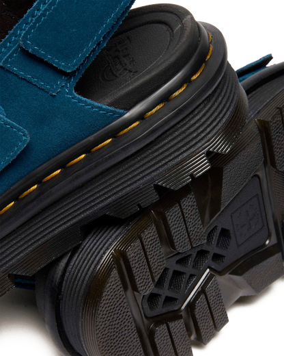 Zebzag Suede Platform Sandals in Blue