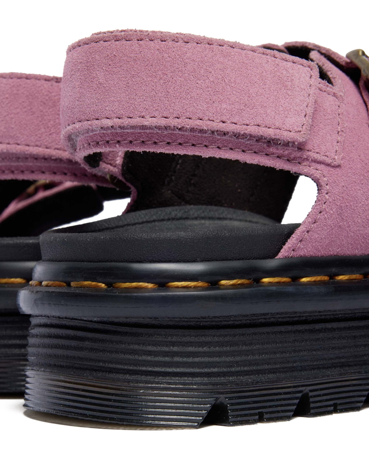 Zebzag Suede Platform Sandals in Dusty Rose