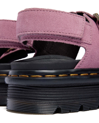 Zebzag Suede Platform Sandals in Dusty Rose