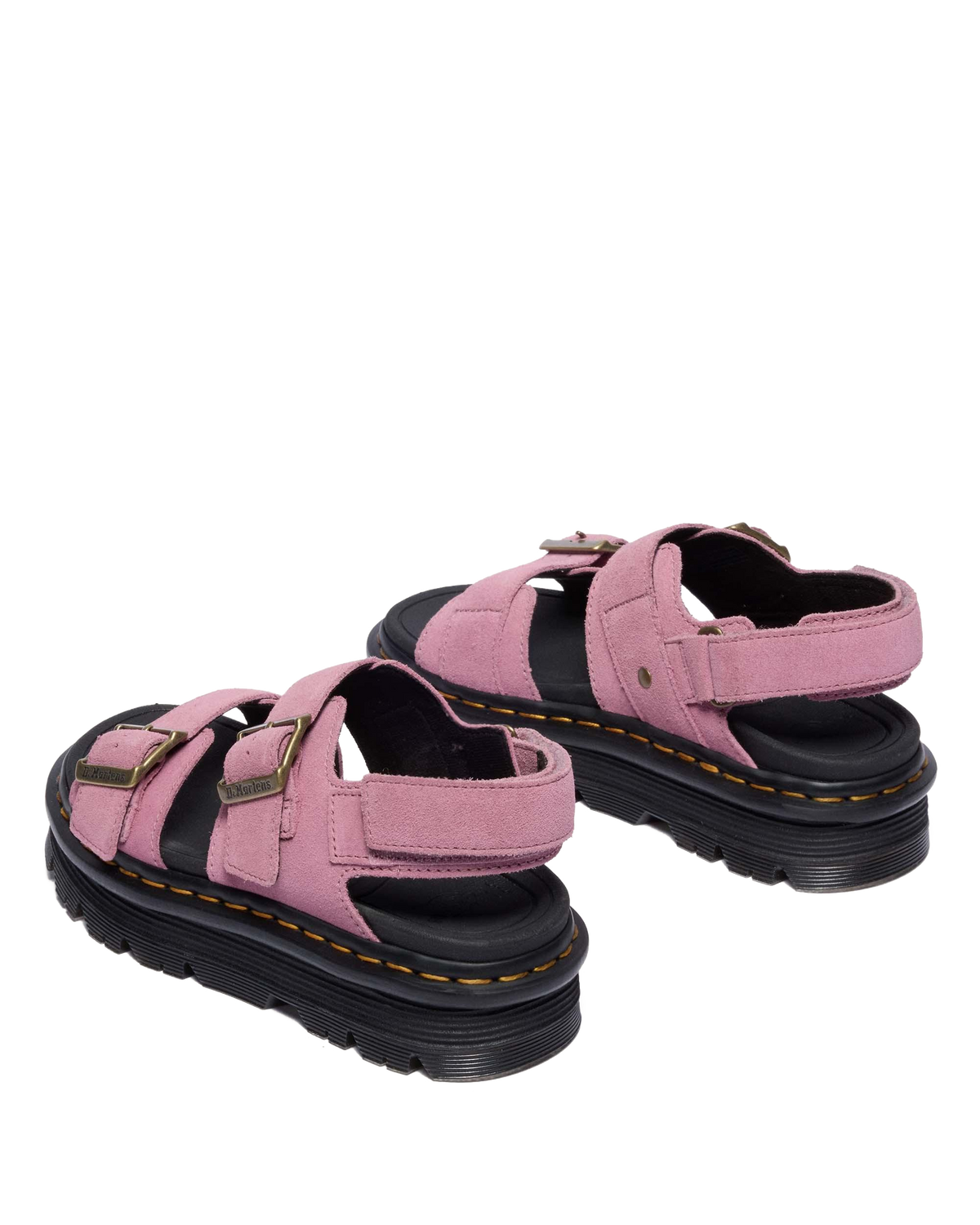 Zebzag Suede Platform Sandals in Dusty Rose