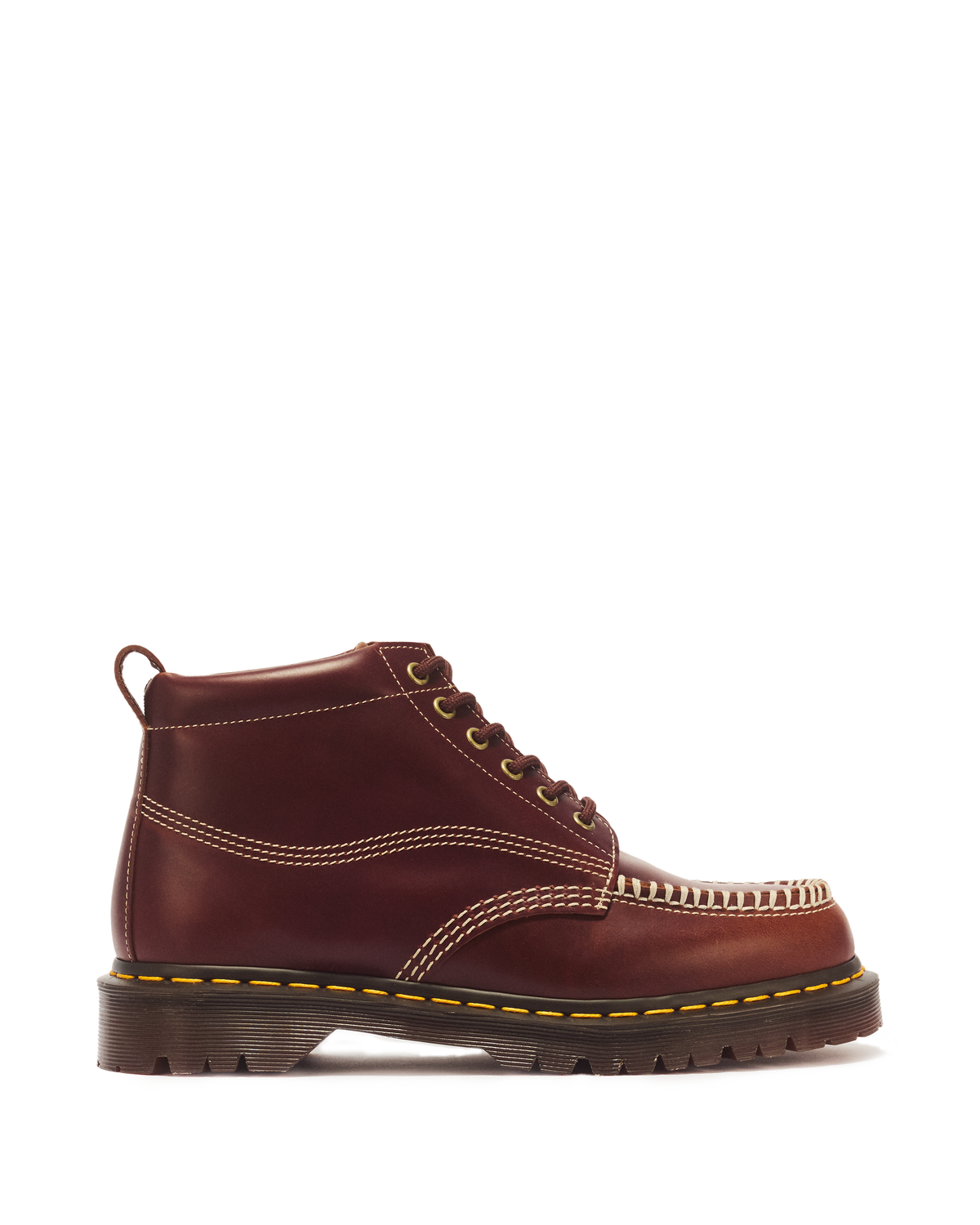 LOWELL CHUKKA MOC TOE LEATHER ANKLE BOOTS in Butterscotch