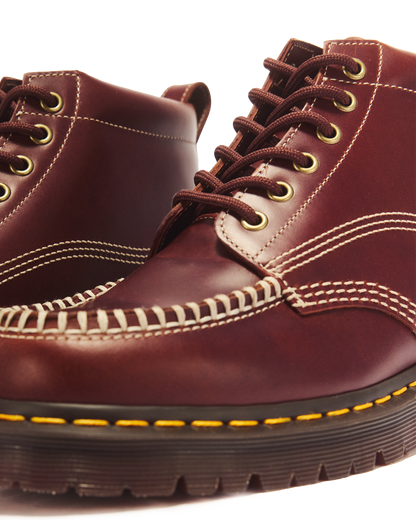 LOWELL CHUKKA MOC TOE LEATHER ANKLE BOOTS in Butterscotch