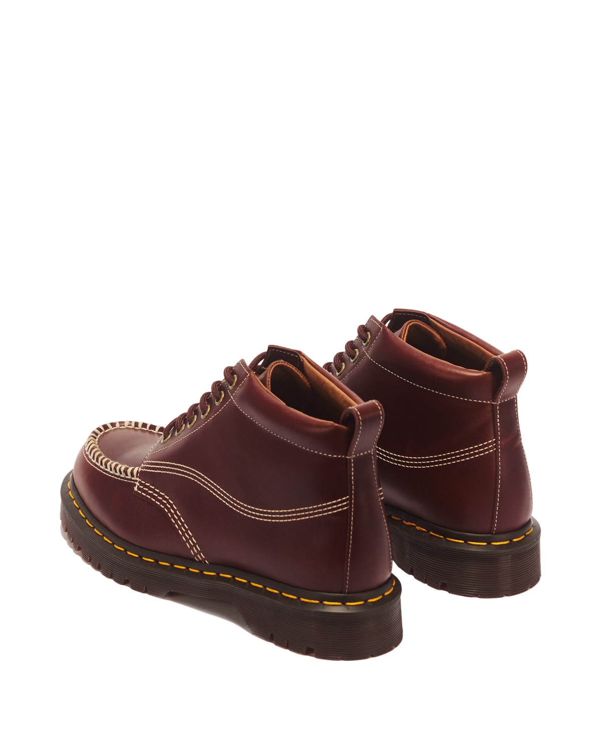 LOWELL CHUKKA MOC TOE LEATHER ANKLE BOOTS in Butterscotch