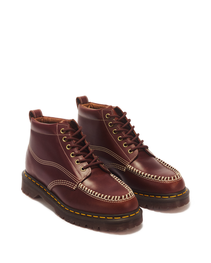 LOWELL CHUKKA MOC TOE LEATHER ANKLE BOOTS in Butterscotch