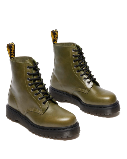 1460 Bex Eclipse Soft Leather Boots in Olive Green