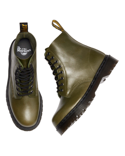 1460 Bex Eclipse Soft Leather Boots in Olive Green
