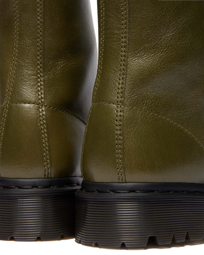 1460 Bex Eclipse Soft Leather Boots in Olive Green