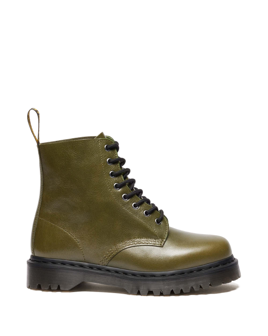 1460 Bex Eclipse Soft Leather Boots in Olive Green