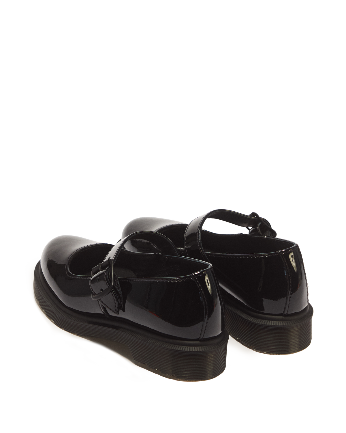 Mariel II Patent Leather Buckle Strap Shoes in Black