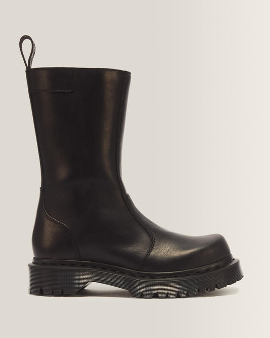 Rejena Old Harness Leather Boots in Black