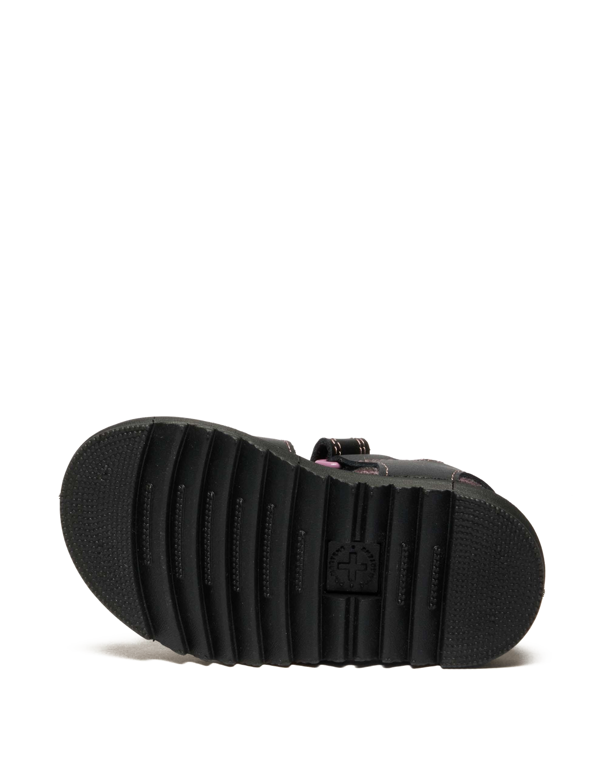 Toddler Marlowe II Glitter Heart Leather Strap Shoes in Black